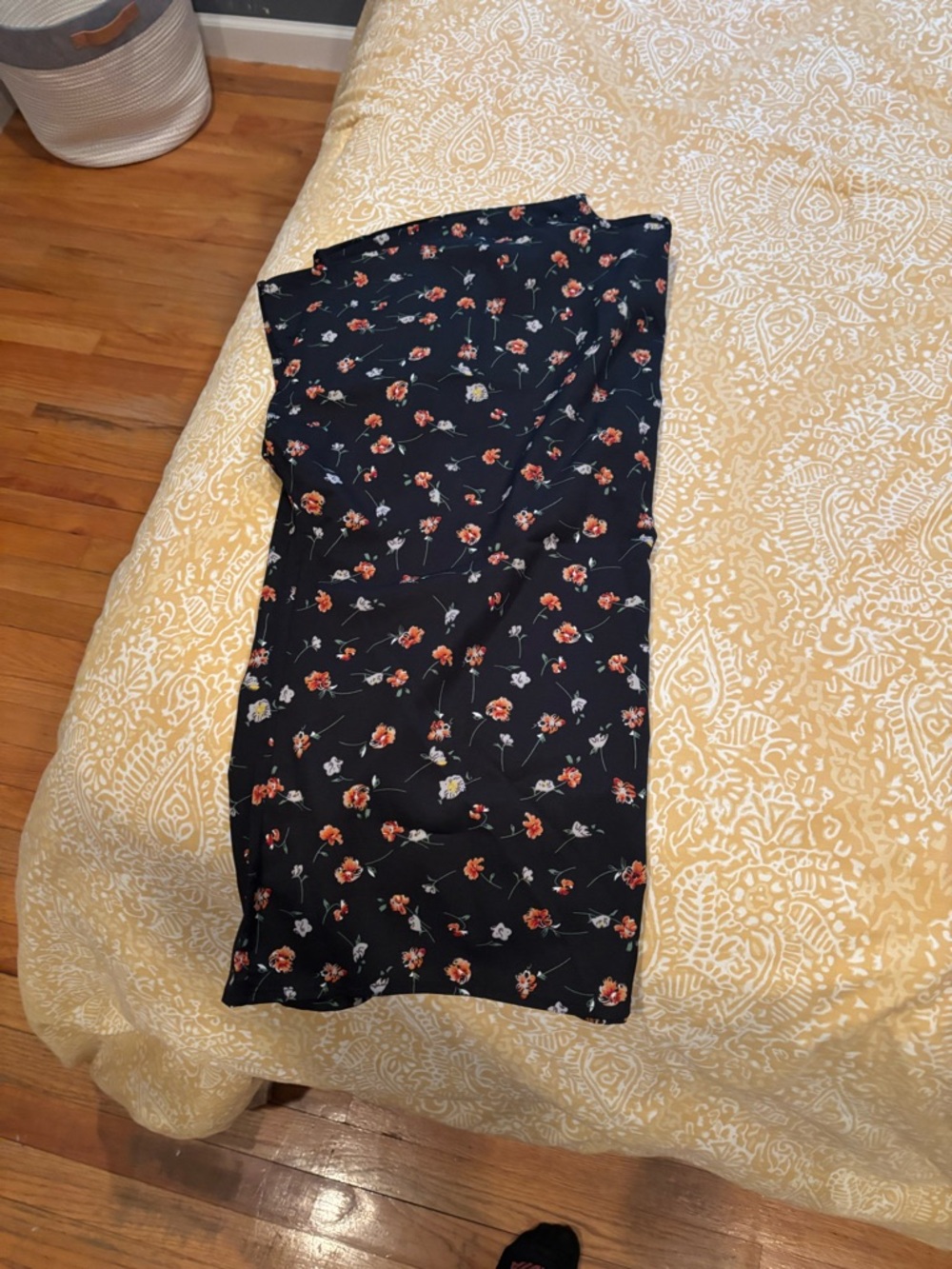 Floral Print Navy Women's Skirt